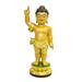 Bungalow Rose Gautama Buddha, Siddhattha Gautama Buddha Figurine 7.0 H x 2.0 W x 2.0 D in yellowResin in Gold | 7" H X 2" W X 2" D | Wayfair
