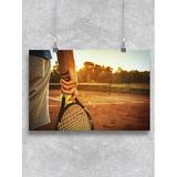 Man With Tennis Racket Equipment Poster -Image by Shutterstock