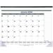 Blueline-1PK Net Zero Carbon Monthly Desk Pad Calendar 22 X 17 White/Gray/Blue Sheets Black Binding 12-Month