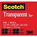 Scotch-2PK Transparent Tape 1 Core 0.5 X 36 Yds Transparent