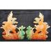 Bungalow Rose Double Dragons Figurine Resin in Yellow | 6 H x 6 W x 2 D in | Wayfair 43CEF65A44A8441A9B2823E22AC37E83