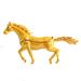 Dakota Fields Feng Shui Bejeweled Horse Figurine Metal in Yellow | 3 H x 6 W x 1 D in | Wayfair F1FF5B10B9D247F2B1446162671886C7