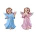 Set Of 2 Cherubs Angels Resin Garden Statue Figurine Indoor Outdoor Home Garden Decoration Adorable Angel Sculpture Memorial Statue Kindergarten Ornament Christmas Ornament Elegant Hippopotamus