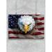 Angry Bald Eagle On Usa Flag Poster -Image by Shutterstock