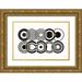 Pela 24x17 Gold Ornate Wood Framed with Double Matting Museum Art Print Titled - Deco Retro black I