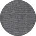 Ahgly Company Machine Washable Indoor Round Industrial Modern Charcoal Black Area Rugs 8 Round