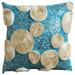 Cushion Covers 22x22 inch (55x55 cm) Pillow Cover Aqua Blue Decorative Pillow Cover Ribbon Ivory Rose Flower Sequins Floral Theme Pillow Cover Art Silk Square Pillow - Eternity