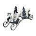 Candlestick Holders Christmas Candle Holder Vintage Metal Candlestick Holder Reindeer Tea Light Candle Holders Christmas Tabletop Candle Holders for Christmas Xmas Table Decoration(1 pcs black)