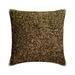 Cushion Cover For Couch Brown 26 x26 (65x65 cm) Euro Shams Linen Sequins & Embroidery Euro Shams For Couch Abstract Pattern Modern Style - Brown Dazzled