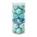 UDIYO 24Pcs Christmas Decorations Exquisite Pattern Vivid Color Smooth Surface Shatterproof Lanyard Design Xmas Hanging Balls Photography Prop for Home