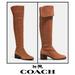 Coach Shoes | Coach Lucia Brown Suede Thigh High Boots Size 6 | Color: Brown/Tan | Size: 6