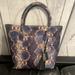 Kate Spade Bags | New Kate Spade Blue Snakeskin Madison Collection Tote Bag | Color: Blue | Size: Os