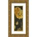 Pinto Patricia 7x14 Gold Ornate Wood Framed with Double Matting Museum Art Print Titled - Poppy Garden Panel I