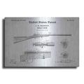 Luxe Metal Art Bolt Gun Blueprint Patent White Acrylic Glass Wall Art 36 x24
