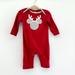 Disney One Pieces | Disney Baby Minnie Mouse Christmas Onesie 3/6m | Color: Gray/Red | Size: 3-6mb