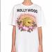 Gucci Tops | Gucci Hollywood Embroidered T-Shirt Off White | Color: White | Size: M