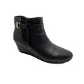 Giani Bernini Shoes | Giani Bernini Cecie Memory Foam Black Leather Ankle Booties Shoes Size 8m | Color: Black | Size: 8