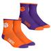 Men's Rock Em Socks Clemson Tigers Core Team 2-Pack Quarter Length Sock Set