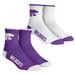 Youth Rock Em Socks Kansas State Wildcats Core Team 2-Pack Quarter Length Sock Set