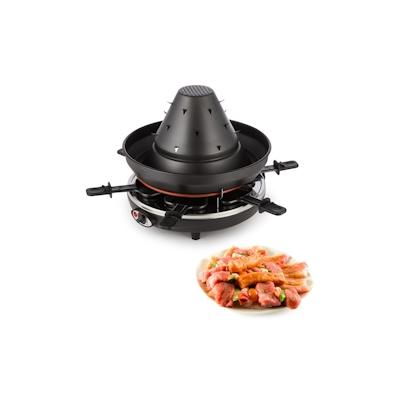 Klarstein Taste Volcano Tartarengrill Raclettegrill 1500 W 6 Personen schwarz Schwarz