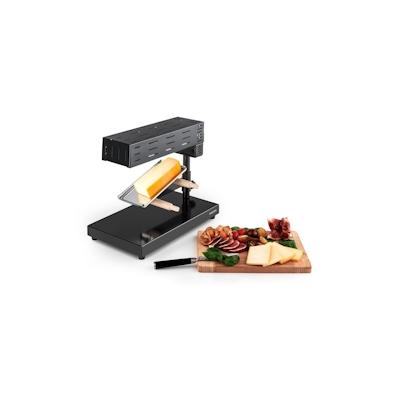 Klarstein Appenzell 2G traditioneller Raclette Grill 600 W Standgerät schwarz Schwarz