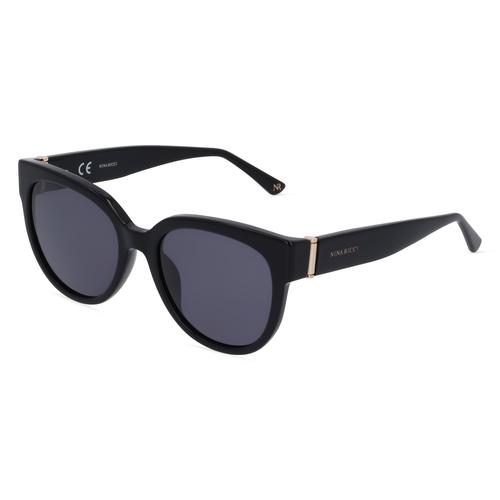 Nina Ricci NRISNR261 Damen-Sonnenbrille Vollrand Butterfly Kunststoff-Gestell, schwarz