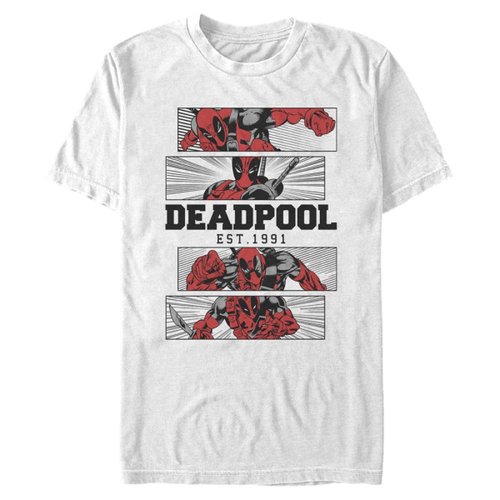Marvel - Deadpool - Deadpool 4 Panel 2 Tone - Männer T-Shirt