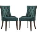 ZHENMIAO XINLEI TRADING INC Green & Espresso Chair Wood/Upholstered in Brown | 38 H x 48 W in | Wayfair WP168S7RP9KZI9