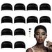 Black Wig Cap for Frontal 12 Pack