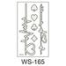 New Luminous Waterproof Temporary Body Tattoos fluorescent notes Flowers Stars WS-165