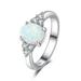 Kayannuo Christmas Clearance Opal Ring Round Opal White Stone Hand Jewelry Fashion Jewelry Ring