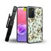 ANJ+ Rugged Shockproof Holster Case Card Slot Kickstand + Tempered Glass Cover for Samsung Galaxy A03s - Birds on Tree Top