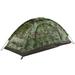 Camping Tent for 1 Person Single Layer Outdoor Portable Camouflage Travel Beach Tent