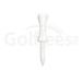 Golf Tees Etc Plastic Step Down White Color Golf Tees 2 Inch Strong & Light Weight Accessory Tool For Golf Sports - (100 Of Pack)