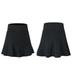 Mrat Skirt Girl Pleated A-Line Skirt Ladies Sports Short Skirt Loose Fake Two-piece Anti-peep And Quick-drying Running Fitness Culottes Tennis Skirt Lightweight Flare Midi Skirt