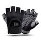 Ben Din Clothing Weight Lifting Mesh Workout Gloves for Men & Women Small Black/Grey