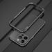 Mantto Aluminum Bumper Case For iPhone 14 Pro Max Slim Glossy Luxury Premium Metal Aluminum Pprotective Bumper Frame with Camera Lens Protector for iPhone 14 Pro Max Black