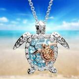 Kayannuo Christmas Clearance Ladies Necklace Two Tone Turtle Animal Necklace Jewelry Necklace