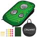 Pixnor Foldable Chipping Net Cornhole Game Set Golfing Target Net for Indoor Outdoor Practice Training