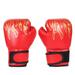 Tissouoy 2pcs Kids Muay Thai Karate Punching Flame Gloves Boxing Training Fighting Gloves