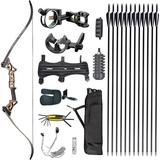 Archery Compound Bow Hunting Bow Archery Set Compound Bow Set for Youth Beginner Adults Compound Bow and Arrow with Hunting Equipment Hunting Recurve Bow and Arrows Draw Weight Can Be Selected