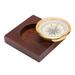 Wooden Box Compass Aluminum Alloy Portable Vintage Compass Small With Wooden Box For Fishing For Camping For Hiking For Hunting