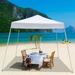 10 x 10 ft White Party Tent Outdoor Gazebo Canopy Tent Wedding Tent without Sidewalls