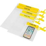 HEETA 5-Pack Clear Waterproof Dry Bag Water Tight Cases Pouch Dry Bags for Camera Mobile Phone Maps Kayaking Boating Document Holder (Yellow)