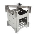 Tiyuyo Outdoor Camping Stainless Steel Folding Wood Stove Portable Picnic Stove