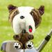 Funny Golf Club Head Cover Golf Club Protective Cover Plush Dog Shaped Scratch Golf Wood Driver Head Covers Transport Golfer Equipment