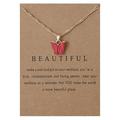 Kayannuo Christmas Clearance Sweet Butterfly Necklace Acrylic Color Clavicle Chain Necklace