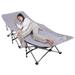 OUKANING Portable Single Folding Camping Bed Outdoor Hiking Sleeping Bed Adults/Kids with Mattress