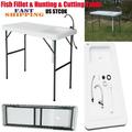 Clearance! Removable Picnic Table Folding Portable Fish Fillet & Hunting & Cutting Table for Outdoors Events Beach Camping with Sink Faucet 3.23 x 37.20 x 45.28 Inch