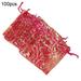 Drawstring Organza Gift Bag Pouches Drawstring Organza Jewelry Candy Pouch Party Wedding Favor Gift Bags 100Pcs Organza Gift Bags Jewellery Christmas Wedding Party Packing Pouches